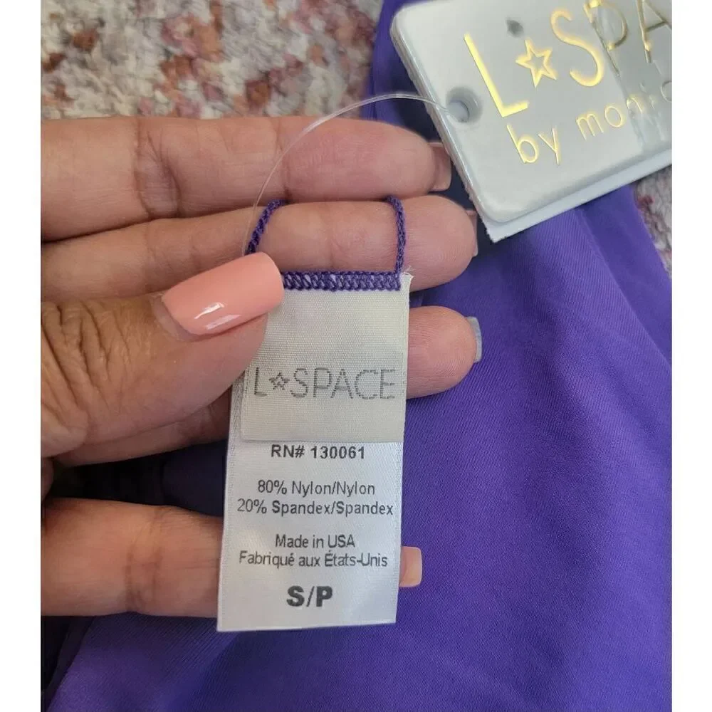 L*Space Silver Lining Bikini Set S  nwt